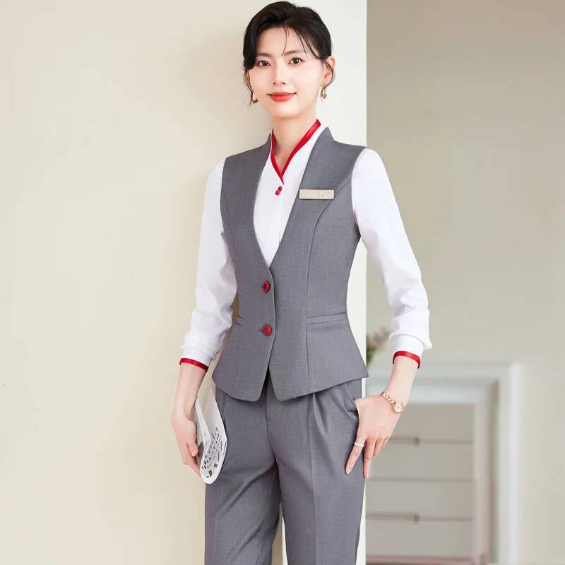 Women'S Formal Wear Pants Suit - Eleganckie garnitury damskie plus size 5XL,