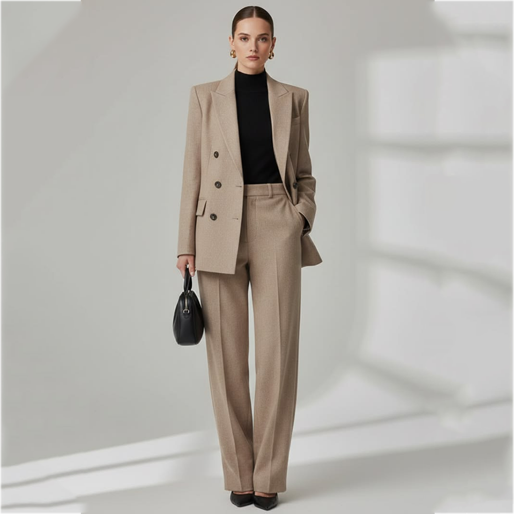 Women'S Formal Wear Jackets - Damski dwurzędowy garnitur o prostym kroju