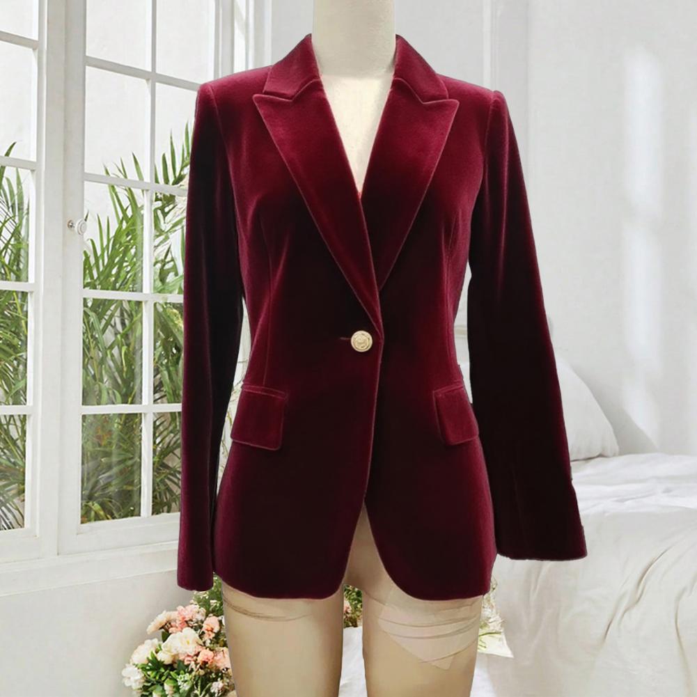 Women'S Formal Wear For Wedding Guest - Aksamitne, duże rozmiary, damskie smokingi z