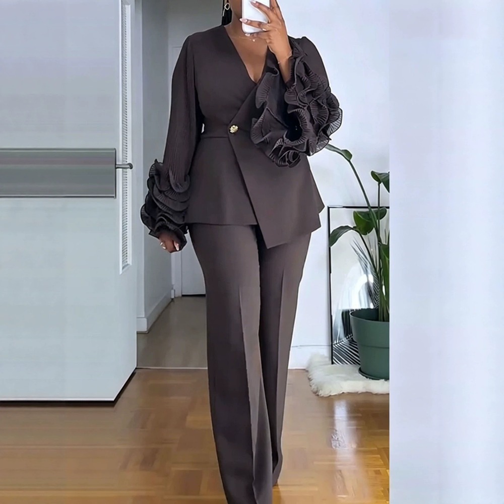 Women'S Formal Wear Pants - Damski dwuczęściowy garnitur ze spodniami, elegancki