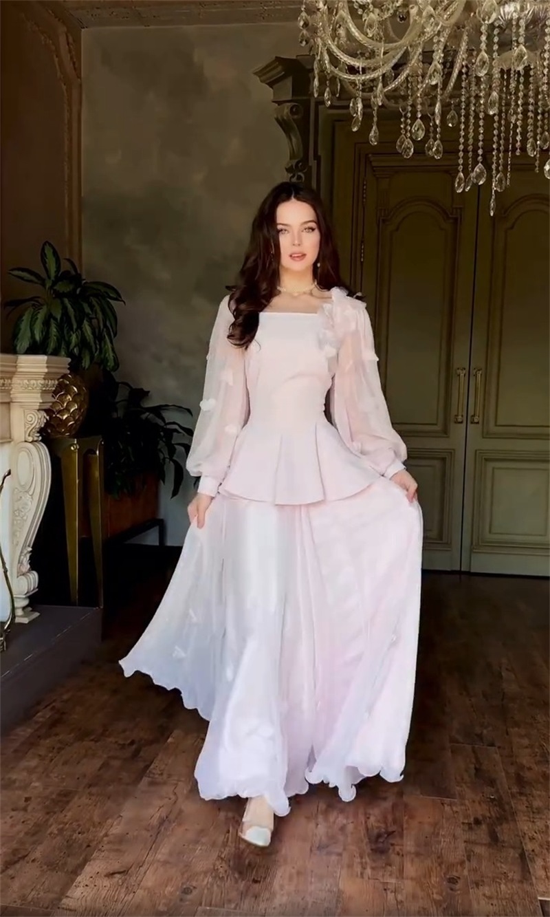 Women'S Formal Wear For Wedding Guest - Arabski Zestaw Damski: Spódnica i Garnitur