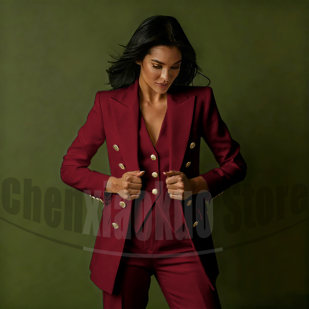 Damski trzyczęściowy garnitur  – Women'S Formal Wear Pants Suit recenzja i cena