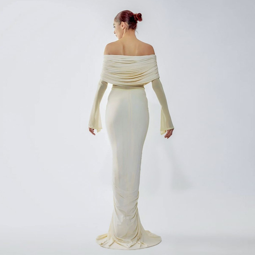 Beżowa Sukienka Wieczorowa Dam – Women'S Formal Wear For Wedding Guest recenzja i cena