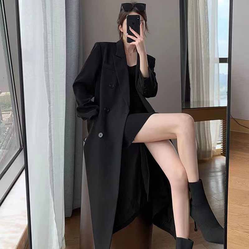 FANAN Elegancki Długi Płaszcz  – Trench Coat Formal recenzja i cena