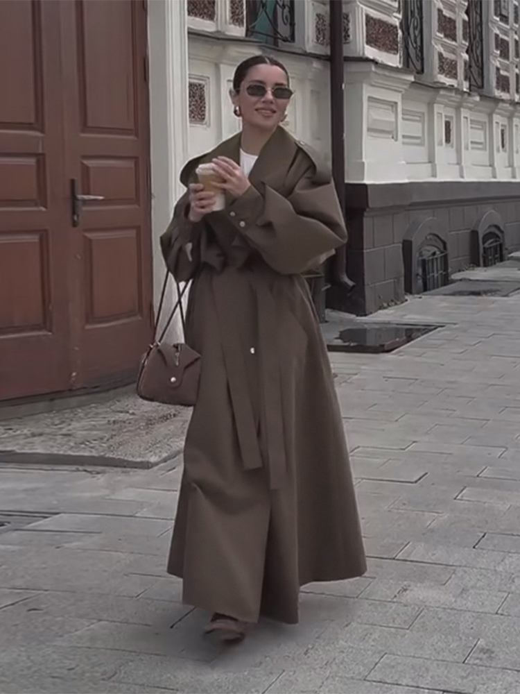 Luźny, jednolity płaszcz przec – Trench Coat Formal recenzja i cena