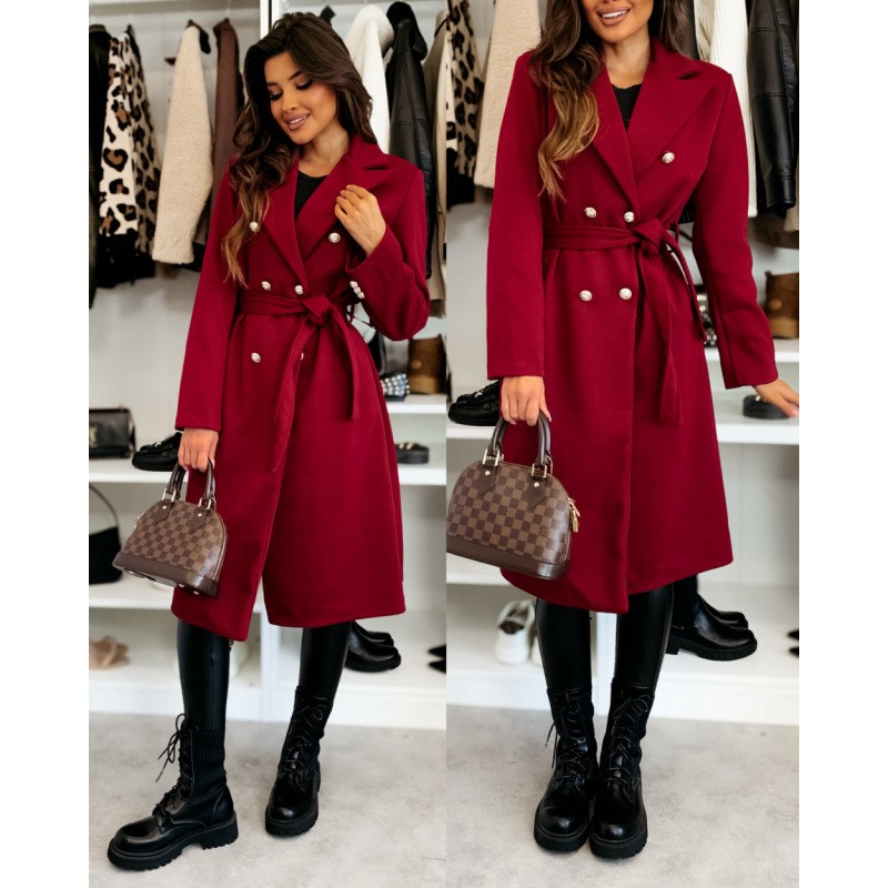 Wełniany płaszcz damski Jesień – Trench Coat Formal recenzja i cena