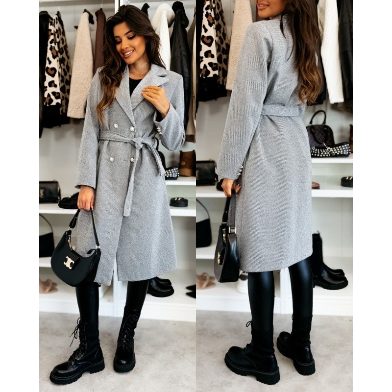Wełniany płaszcz damski Jesień – Trench Coat Formal recenzja i cena