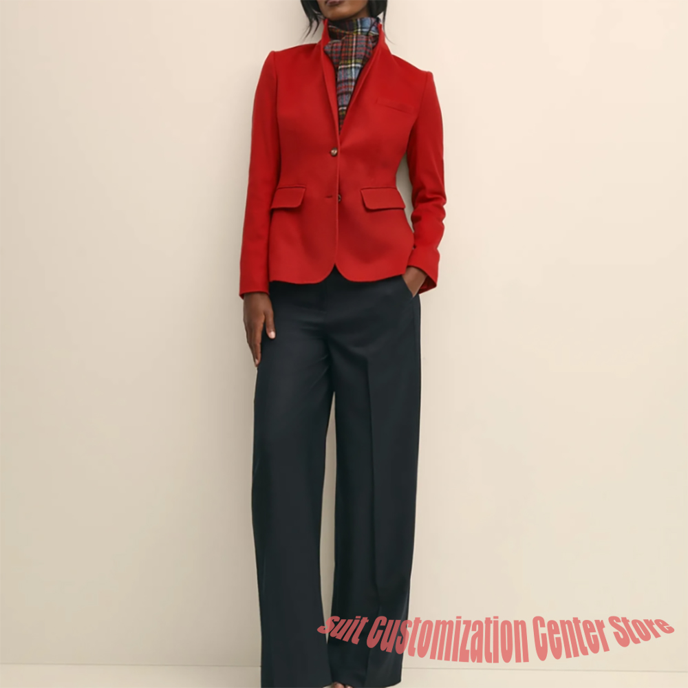 Damski, wełniany komplet w kol – Women'S Formal Wear Pants Suit recenzja i cena
