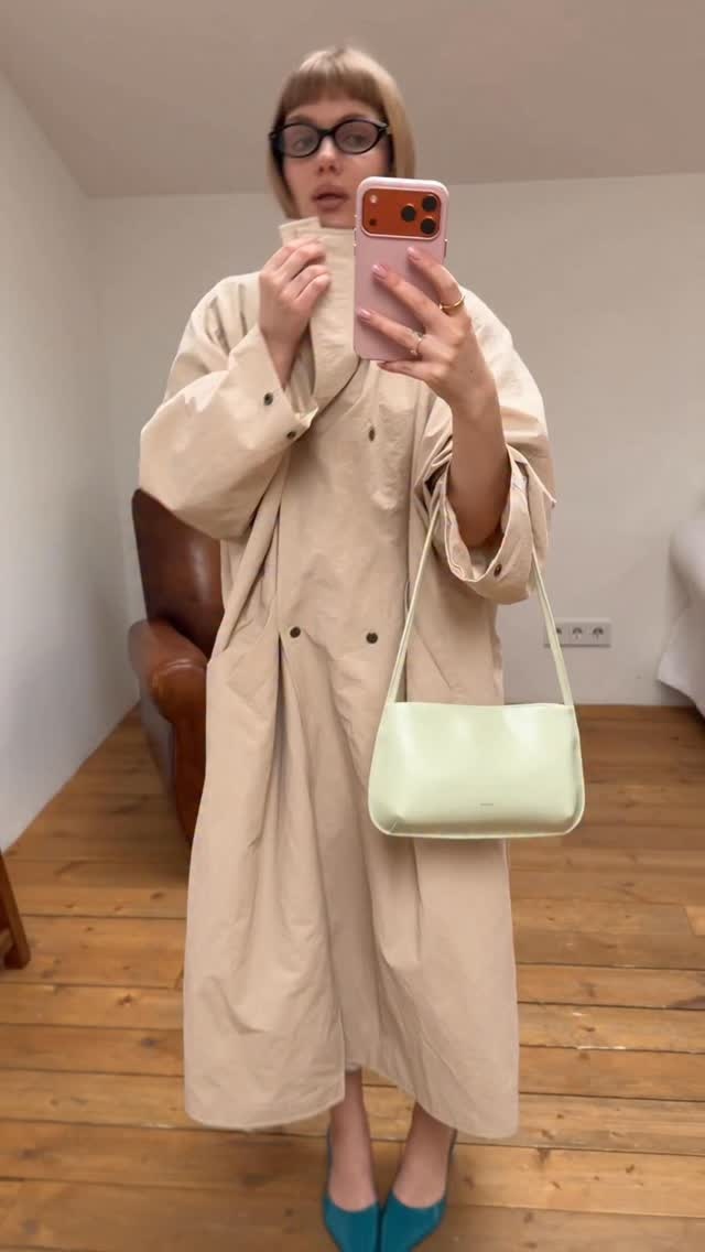 Off White Oversized Długi Płas – Trench Coat Formal recenzja i cena