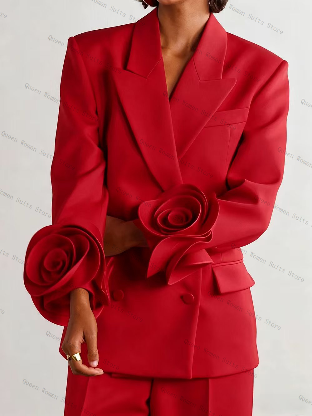 Luksusowy czerwony damski garn – Women'S Formal Wear For Wedding Guest recenzja i cena