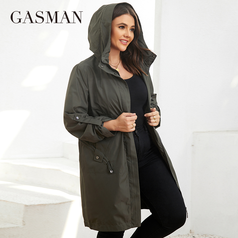GASMAN jesień trencz Plus rozm – Trench Coat Formal recenzja i cena