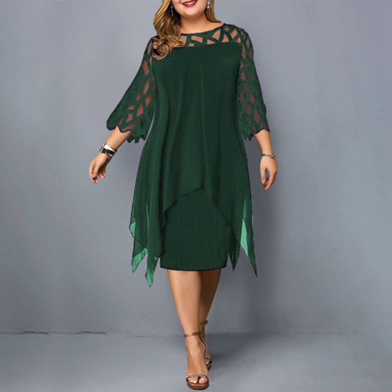 Nowe eleganckie koronkowe suki – Women Formal Office Wear Tops recenzja i cena