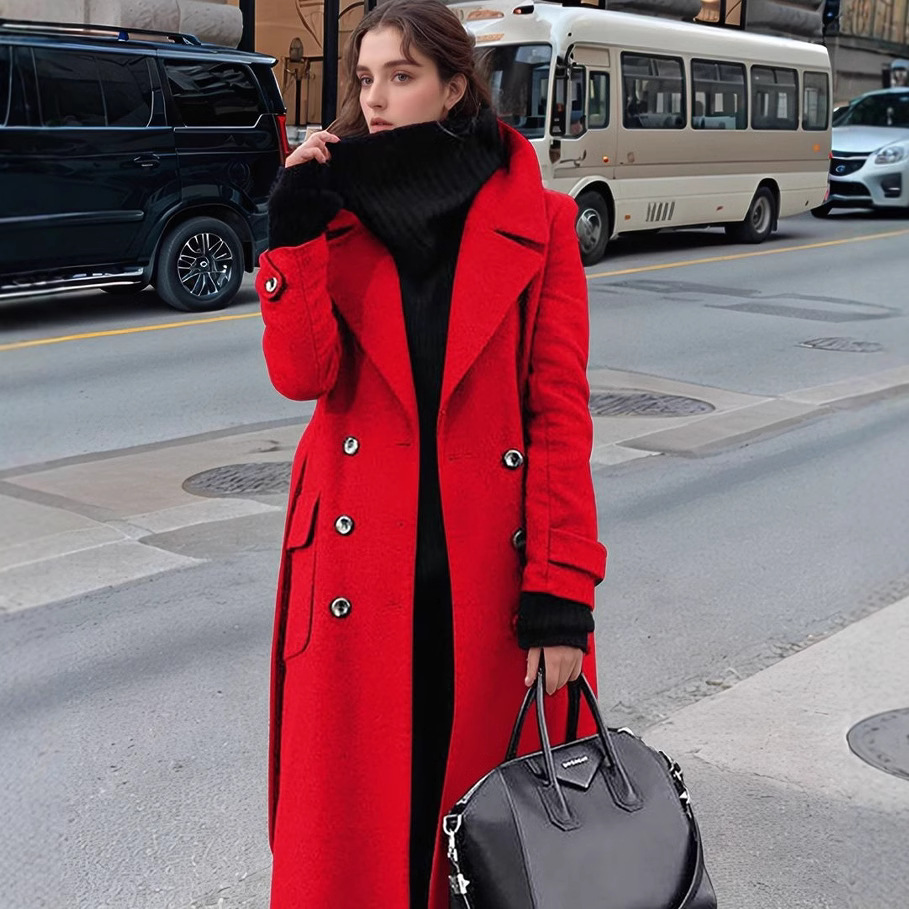 Długi płaszcz wełniany dwurzęd – Trench Coat Formal recenzja i cena