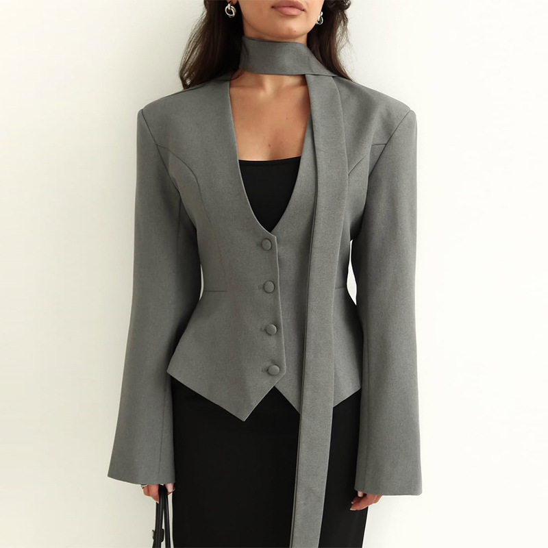 Jesienny damski komplet: krótk – Women'S Formal Wear For Wedding Guest recenzja i cena
