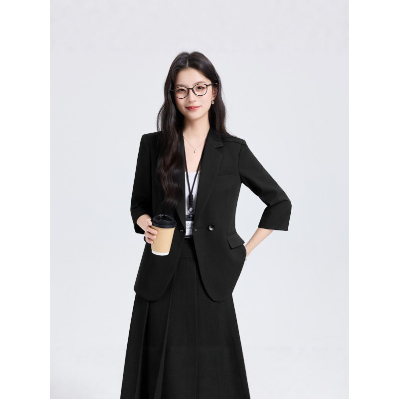 Granatowy damski komplet garni – Women'S Formal Wear Pants Suit recenzja i cena