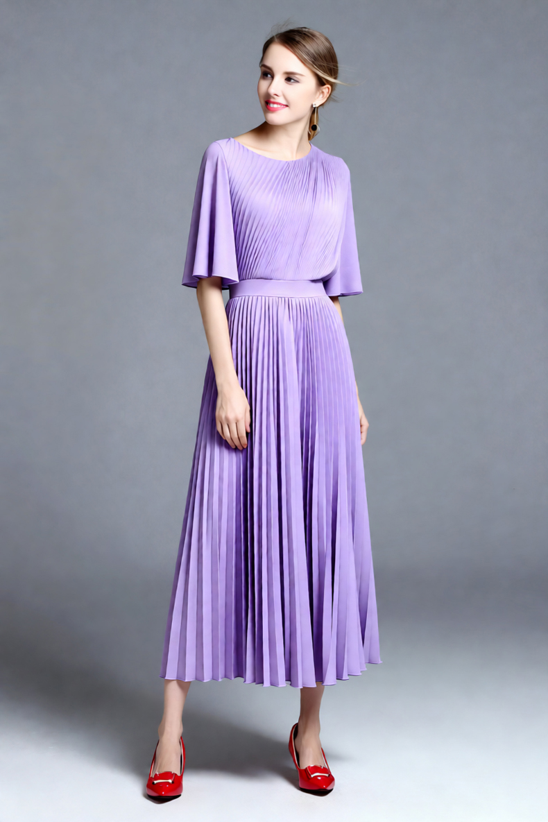 Damska sukienka midi w kolorze – Women'S Formal Wear For Wedding Guest recenzja i cena