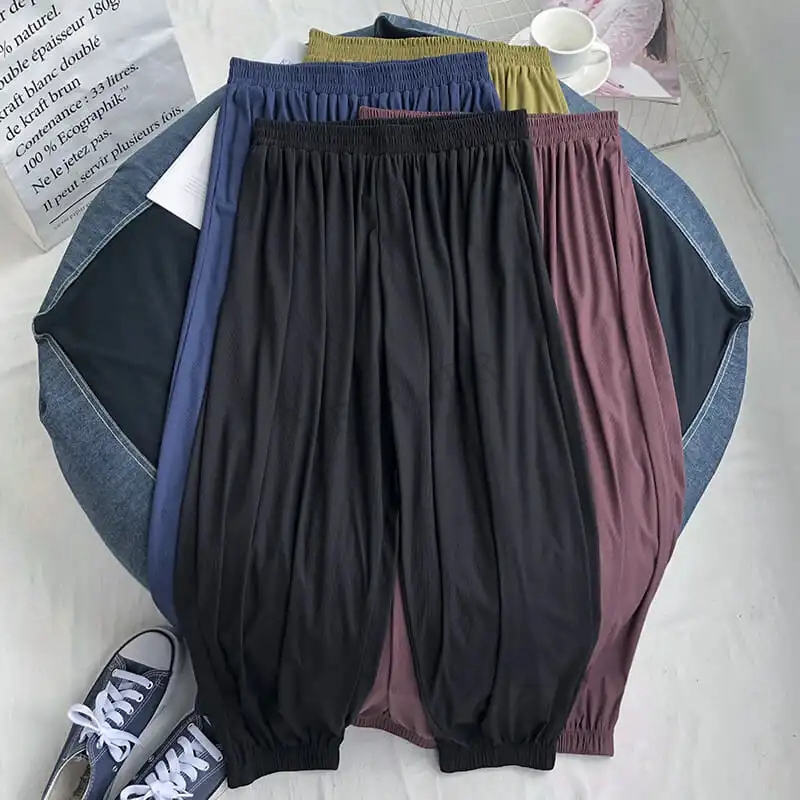 Plus rozmiar 6XL 150KG Letnie  – Women'S Formal Wear Pants recenzja i cena