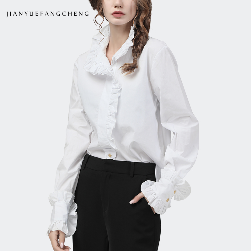Eleganckie falbany damskie bia – Women Formal Office Wear Tops recenzja i cena