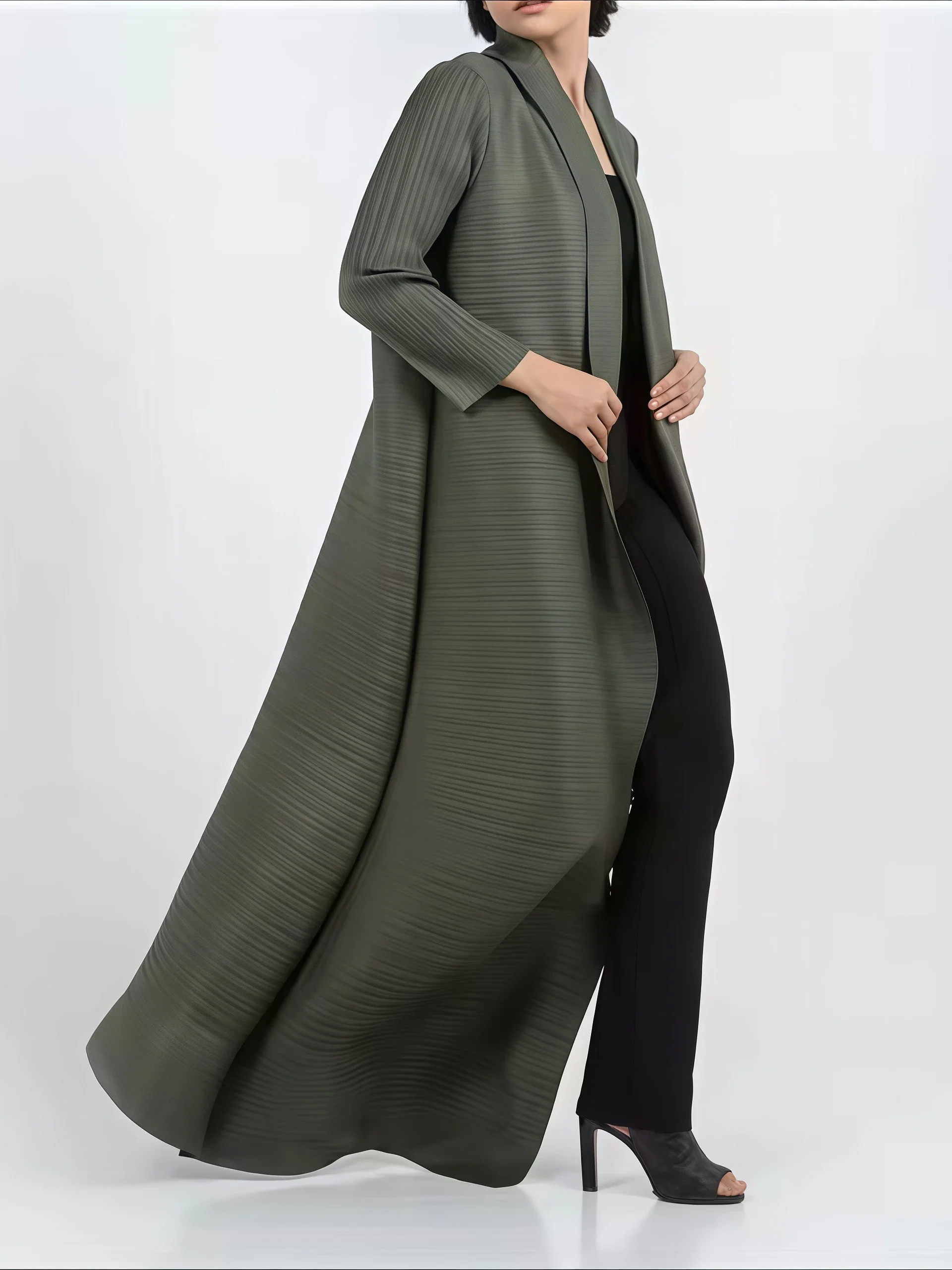 YUDX Miyake Plisowany nadruk S – Trench Coat Formal recenzja i cena