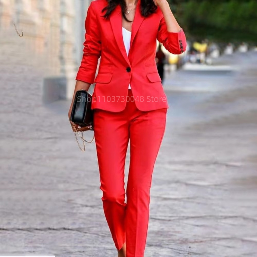 Damski garnitur biurowy: maryn – Women'S Formal Wear Pants Suit recenzja i cena