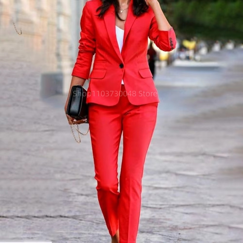 Damski garnitur biurowy: maryn – Women'S Formal Wear Pants Suit recenzja i cena